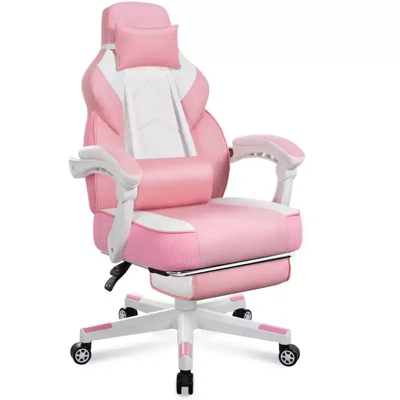 Celebalcony Gaming Chairs for Adults with Footrest, High Back, with Massage Lumbar Support, 360 Swivel Height Adjustable Computer Chairs