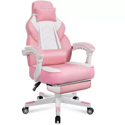 Celebalcony Gaming Chairs for Adults with Footrest, High Back, with Massage Lumbar Support, 360 Swivel Height Adjustable Computer Chairs