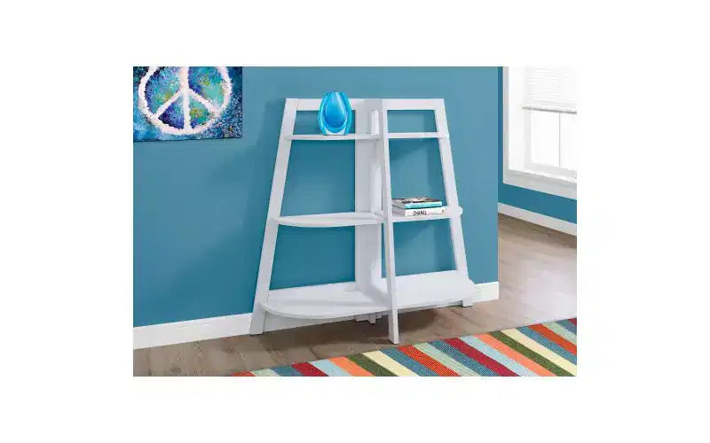 TUYOHW Étagère échelle moderne à 3 niveaux, étagère ouverte, étagères en bois, bibliothèques pour petits espaces, salon, chambre, bureau