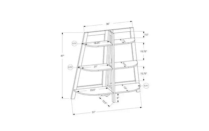 TUYOHW Étagère échelle moderne à 3 niveaux, étagère ouverte, étagères en bois, bibliothèques pour petits espaces, salon, chambre, bureau