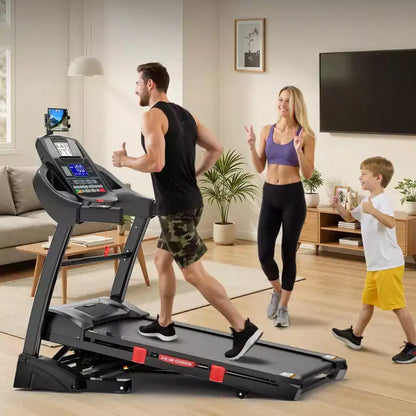 Folding Treadmill with 400lbs Capacity, Treadmill for Home with 20% Incline, Portable Treadmill with APP Control, 64+3+3+1Programs,Space-Saving Design