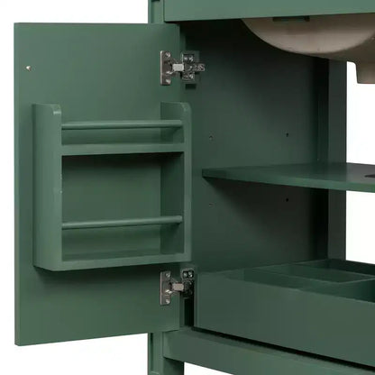 30 Bathroom Vanity Sink Combo, Bathroom storage Cabinet with Drawer and Door Shelf, Single Sink Bathroom Vanity