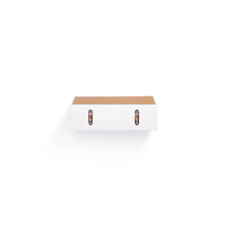 23.6 Étagère flottante invisible en bois érable et blanc avec support mural invisible, parfaite pour la décoration de salle de bain/chambre/cuisine ou comme présentoir à livres/plantes, installation facile.