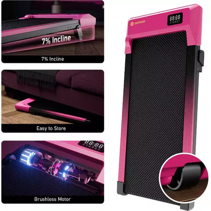 DeerRun Q2 Edition Valentine's Gift home use & light running 7% Incline Smart Walking Pad Treadmill