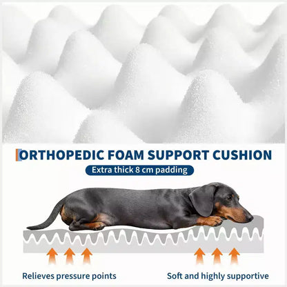 Human Dog Bed  65 x 41 x 12 Giant Faux Fur Bean Bag Bed with Handle, Removable Cover, Side Pocket & Egg-Crate Orthopedic Foam (Brown)