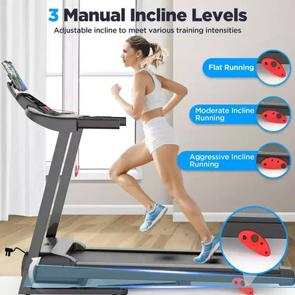 Treadmill on sale, Folding Treadmill Clearance for Home with Adjustable Incline,7.5MPH Speed,3.0HP Foldable Compact Treadmill Running Machine