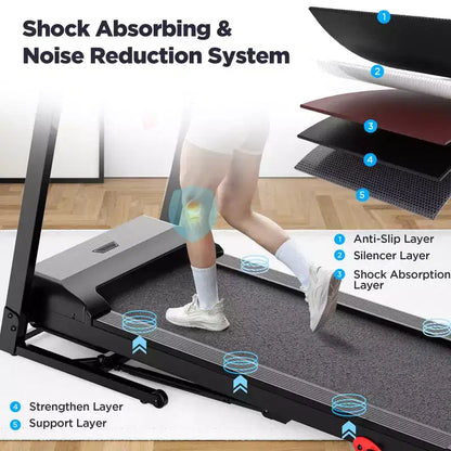 Treadmill on sale, Folding Treadmill Clearance for Home with Adjustable Incline,7.5MPH Speed,3.0HP Foldable Compact Treadmill Running Machine