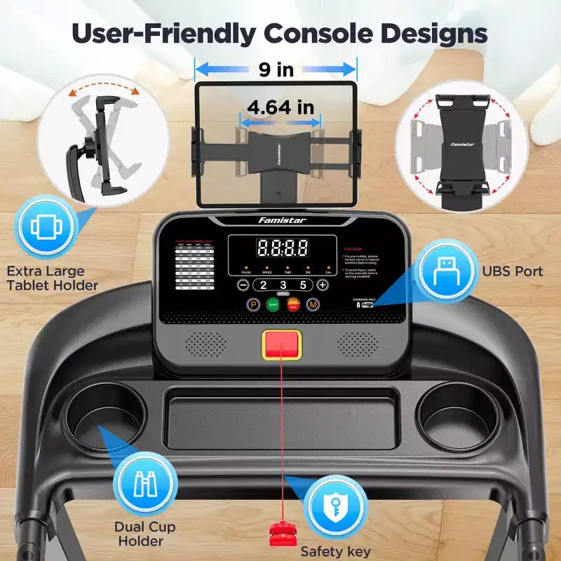 Treadmill on sale, Folding Treadmill Clearance for Home with Adjustable Incline,7.5MPH Speed,3.0HP Foldable Compact Treadmill Running Machine