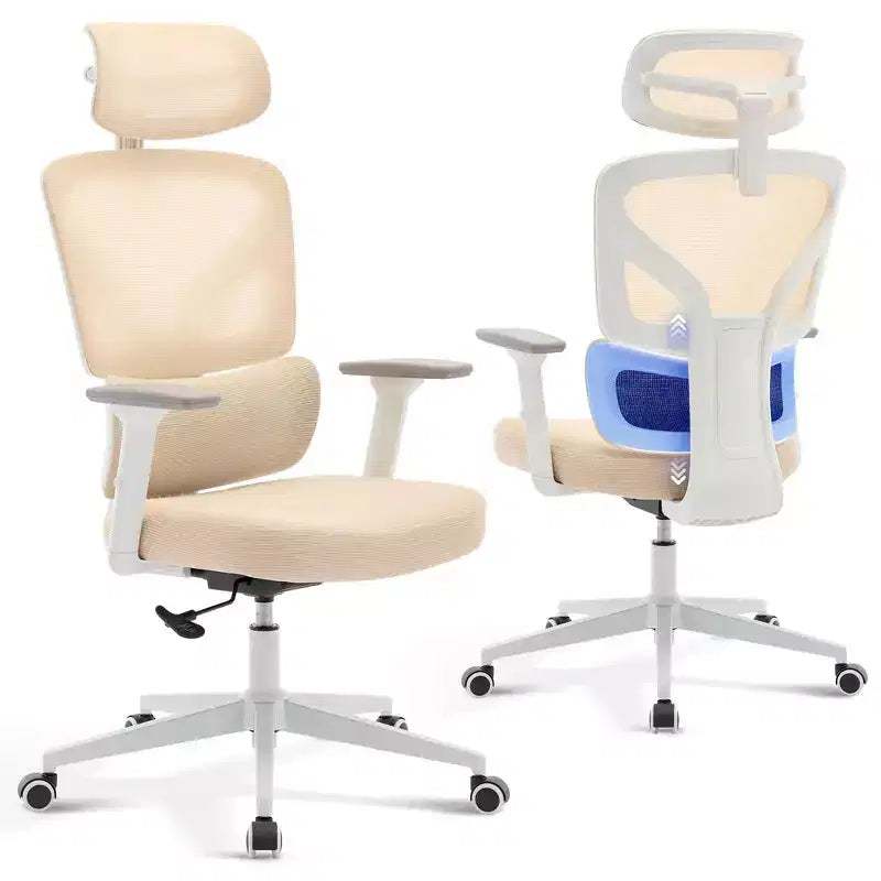 High-Back Ergonomic Office Chair  Breathable Mesh Gaming Chair with Adjustable Lumbar & 3D Armrests
