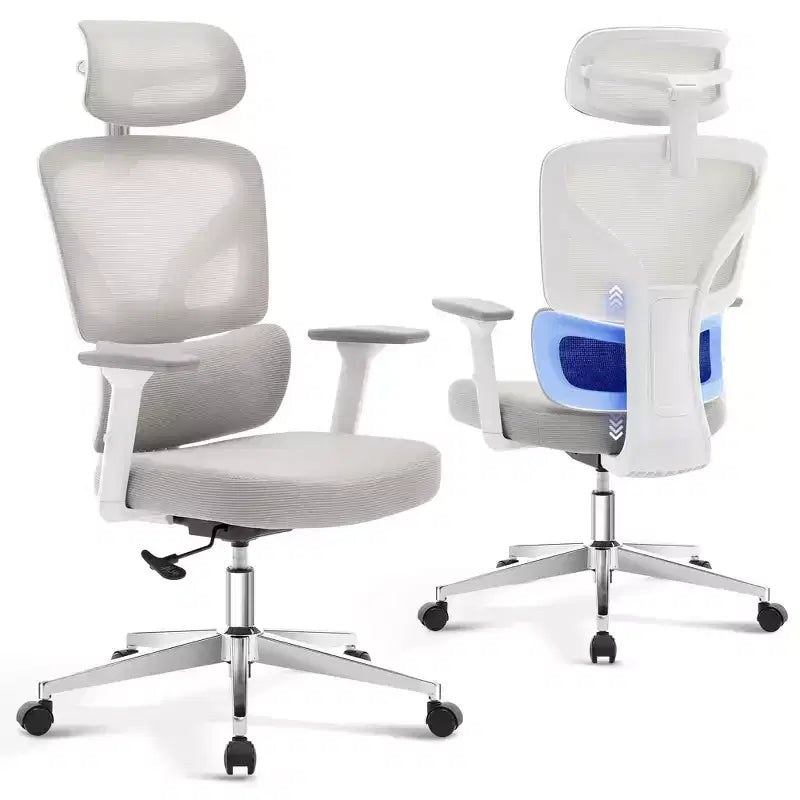 High-Back Ergonomic Office Chair  Breathable Mesh Gaming Chair with Adjustable Lumbar & 3D Armrests