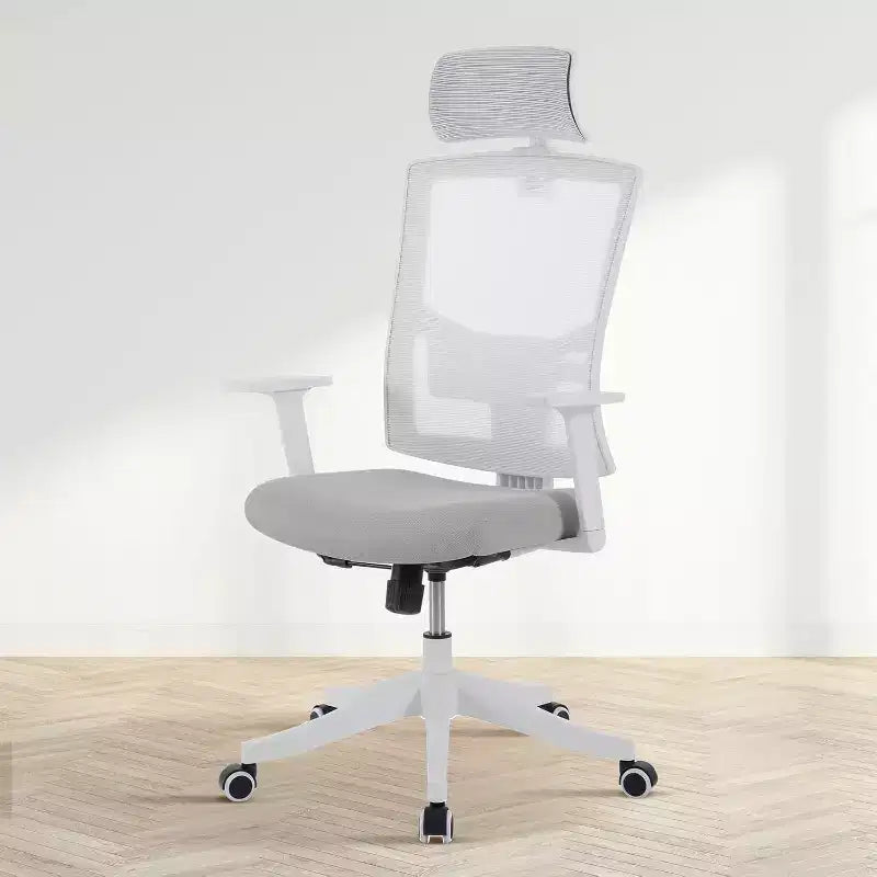Ergonomic Office Chair, Computer Desk Chair Comfy with Adjustable Padded Headrest,Comfortable Lumbar Support Gaming Chairs for Bedroom,Study,Student