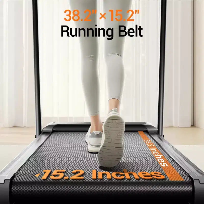 15% Manual Incline Treadmill with Handle Bar, 3-Screen Display Foldable Walking Pad, 3.0HP Quiet Motor, 0.67.0 MPH, Home Treadmill
