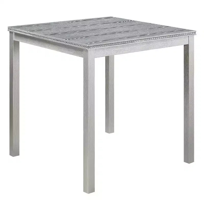Ensemble table de bar 5 pièces MAYEERTY, table en bois et 4 chaises rembourrées