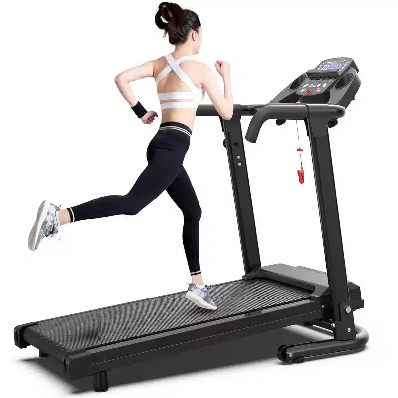Whisen Walking Pad Foldable Treadmill, 2.5HP Portable Treadmill Running Machin - Black & Orange