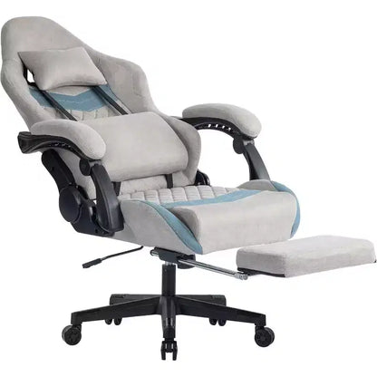 BALHAM TRADE-Chaise de bureau avec support lombaire réglable, appui-tête, repose-pieds et accoudoir à liaison pour personnes de grande taille