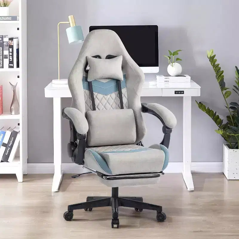 BALHAM TRADE-Chaise de bureau avec support lombaire réglable, appui-tête, repose-pieds et accoudoir à liaison pour personnes de grande taille