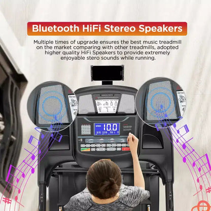 4.5HP Treadmill Clearance  APP Control Treadmill Jogging Machine W/ Bluetooth Speaker