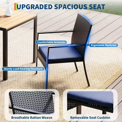 Ensemble de salle à manger de patio extérieur