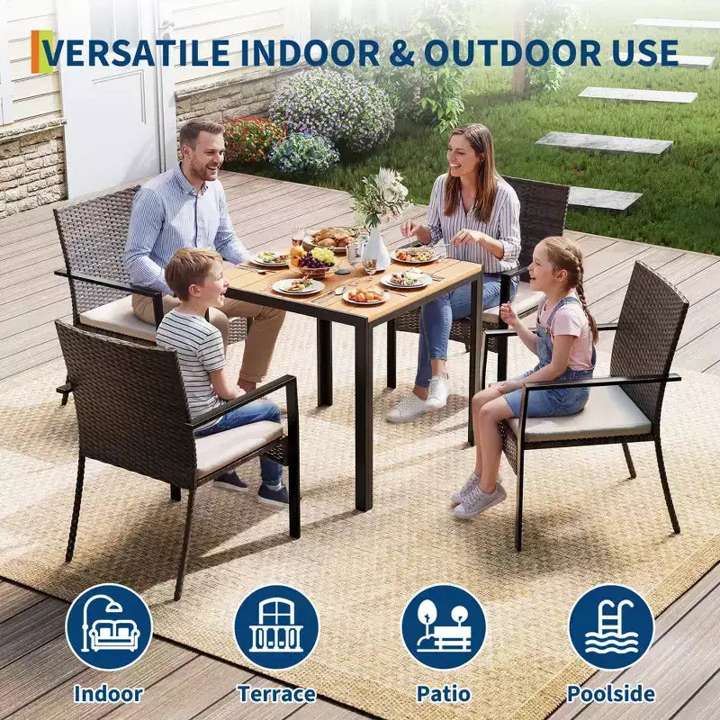 Ensemble de salle à manger de patio extérieur