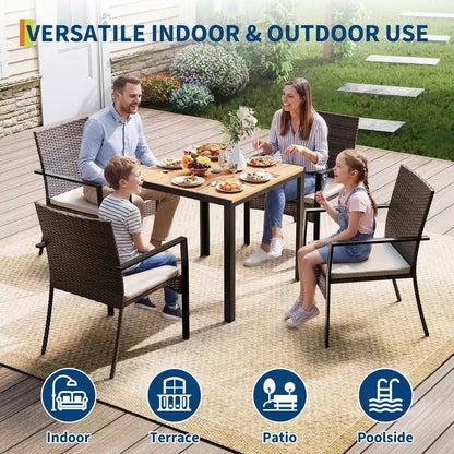 Ensemble de salle à manger de patio extérieur