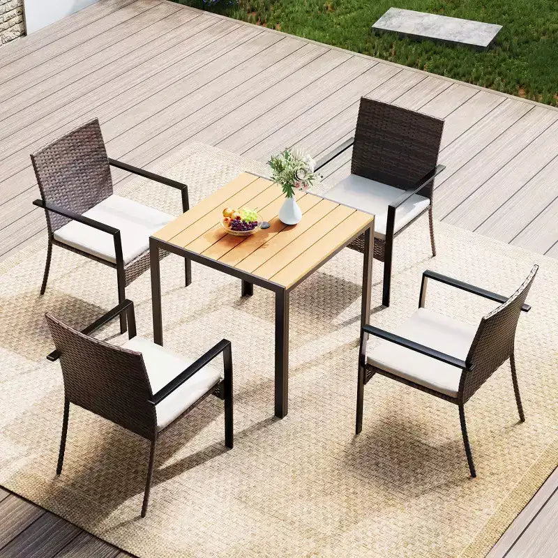 Ensemble de salle à manger de patio extérieur