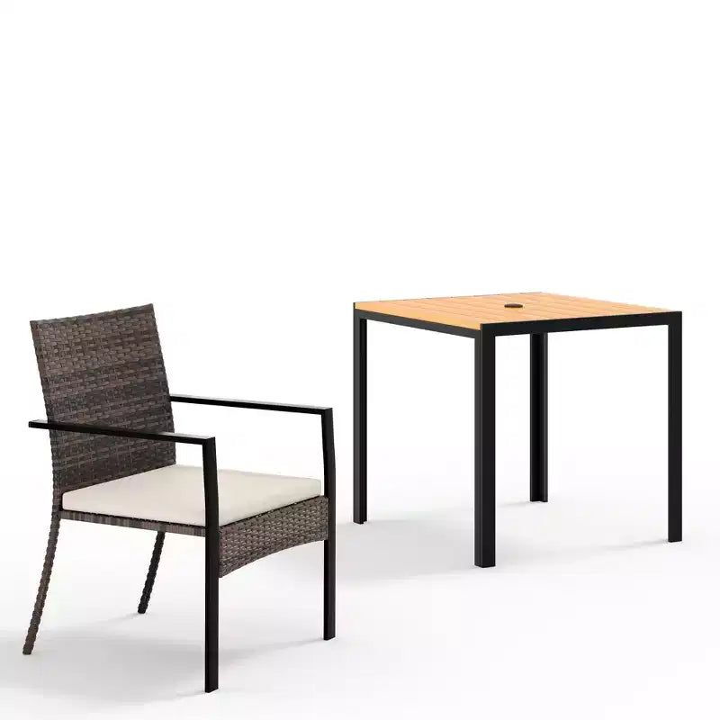 Ensemble de salle à manger de patio extérieur