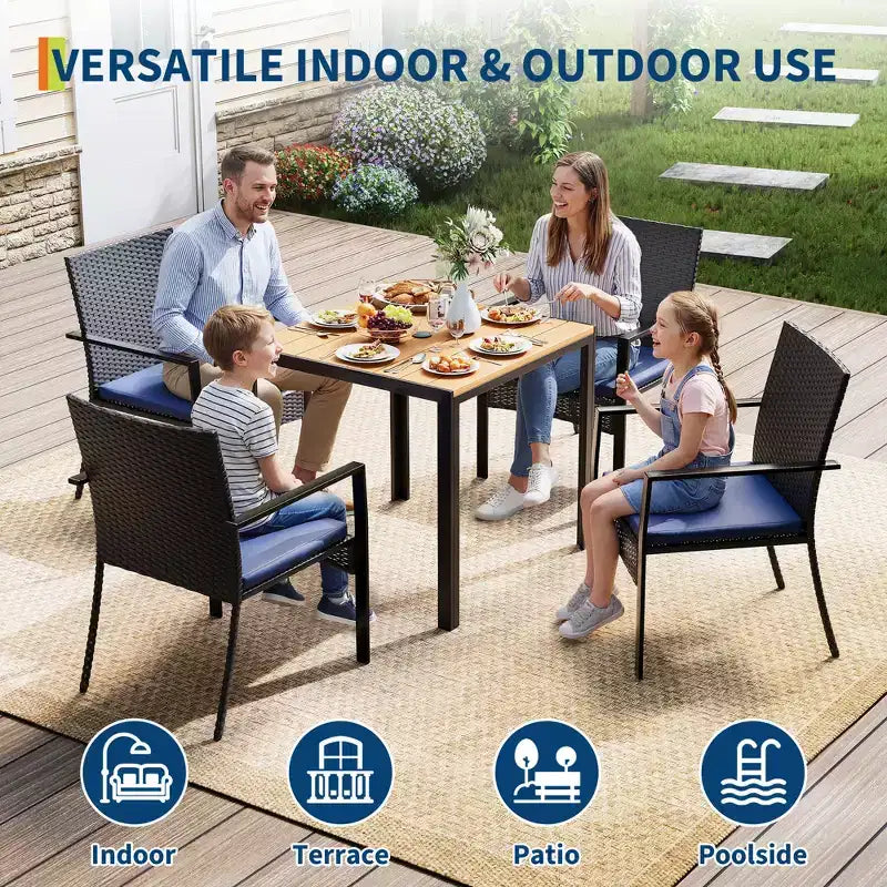 Ensemble de salle à manger de patio extérieur