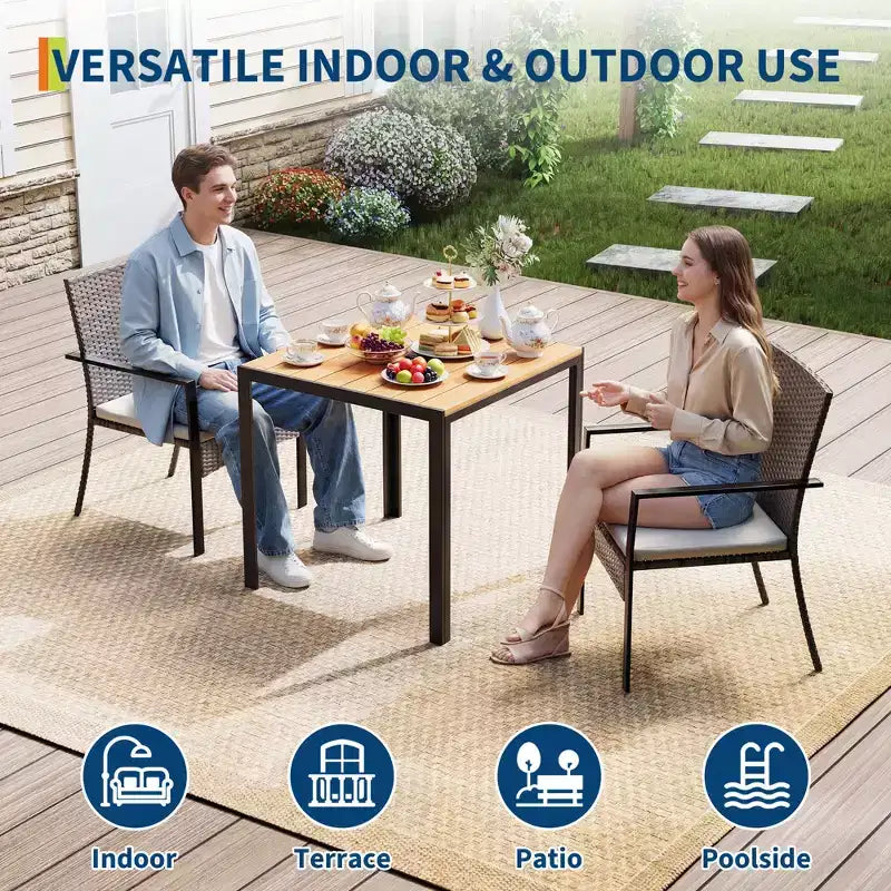 Ensemble de salle à manger de patio extérieur