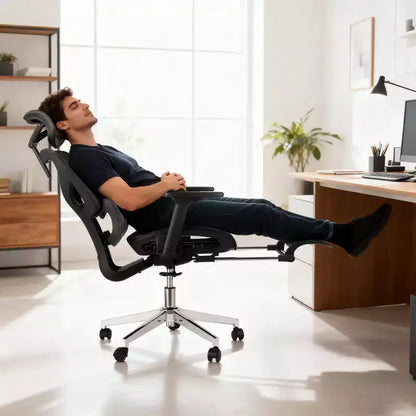 Ergonomic Office Chair, Comfortable Desk Chair with High Back Support and 3D Adjustable Armrests, Swivel Task Chair for Work, Study, Gaming