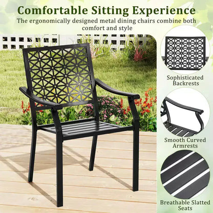 Ensemble de salle à manger extérieur extensible Gymax 7 pièces avec plateau de table à lattes et sièges pour terrasse et jardin