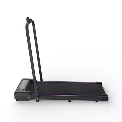 Whisen 2 in 1 Foldable Treadmills, Under Desk Treadmill, Home Exercise Walking Pad, Walking Jogging Machine with Handle Bar