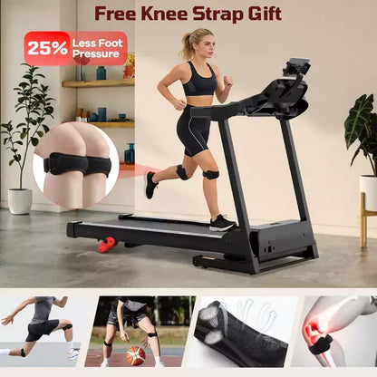 3.75HP Smart Digital Folding Exercise Machine - Electric Motorized Treadmill