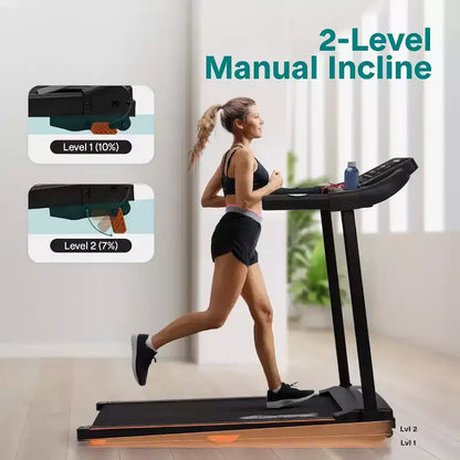 SereneLife Foldable Smart Digital Treadmill - 12 Preset Programs (SLFTRD40BT)