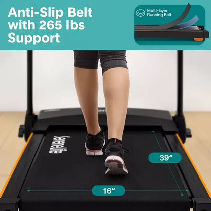SereneLife Foldable Smart Digital Treadmill - 12 Preset Programs (SLFTRD40BT)