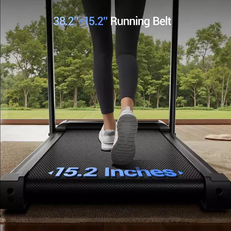 15% Incline Walking Pad Treadmill with Handle Bar - 2.5HP Quiet Folding Treadmill for Home Office Under Desk Portable walking pad treadmill
