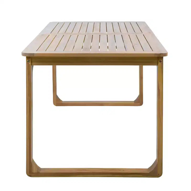 Christopher Knight Home Chasel Patio Modern Acacia Wood 5-Piece Dining Set with 4 Rope Dining Chairs