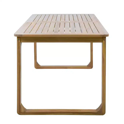 Christopher Knight Home Chasel Patio Modern Acacia Wood 5-Piece Dining Set with 4 Rope Dining Chairs