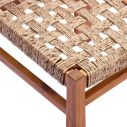 Ensemble de salle à manger 7 pièces Christopher Knight Home Lan Farmhouse en bois d'acacia avec table extensible et motif en osier