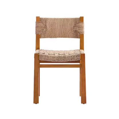 Ensemble de salle à manger 7 pièces Christopher Knight Home Lan Farmhouse en bois d'acacia avec table extensible et motif en osier