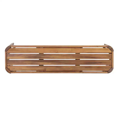 Christopher Knight Home Bao Ensemble de salle à manger moderne de 2 pièces en bois d'acacia avec design à lattes