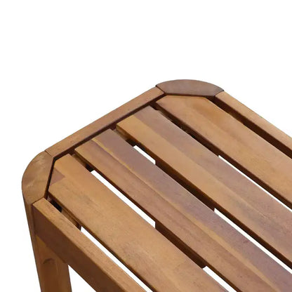 Christopher Knight Home Bao Ensemble de salle à manger moderne de 2 pièces en bois d'acacia avec design à lattes