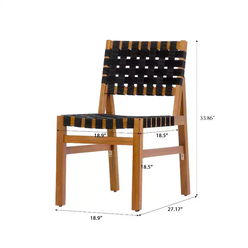 Christopher Knight Home, ensemble de salle à manger d'extérieur moderne de 5 pièces en bois d'acacia avec corde tressée en PE et table à lattes