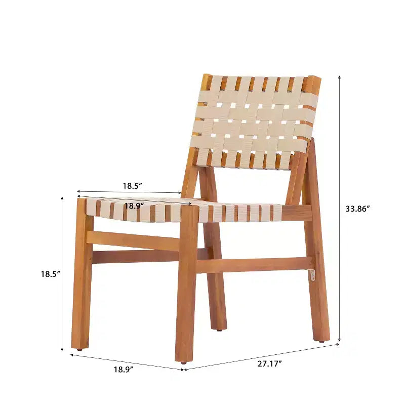 Christopher Knight Home, ensemble de salle à manger d'extérieur moderne de 5 pièces en bois d'acacia avec corde tressée en PE et table à lattes