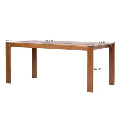 Christopher Knight Home, ensemble de salle à manger d'extérieur moderne de 5 pièces en bois d'acacia avec corde tressée en PE et table à lattes