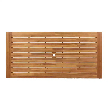 Christopher Knight Home, ensemble de salle à manger d'extérieur moderne de 5 pièces en bois d'acacia avec corde tressée en PE et table à lattes