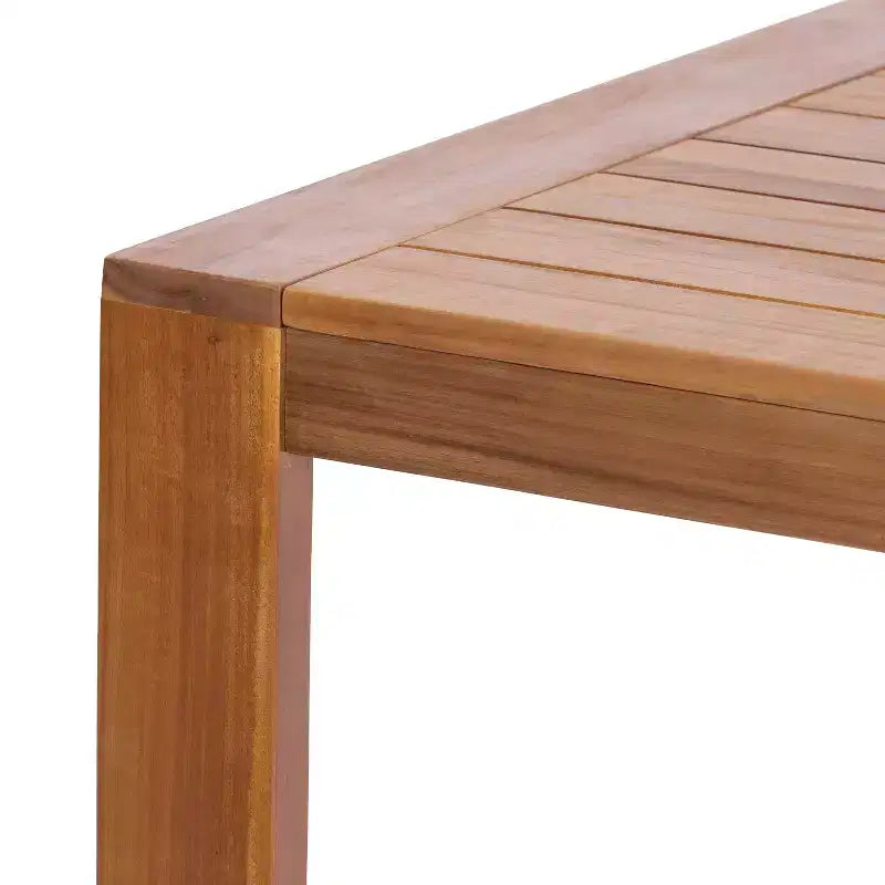 Christopher Knight Home, ensemble de salle à manger d'extérieur moderne de 5 pièces en bois d'acacia avec corde tressée en PE et table à lattes