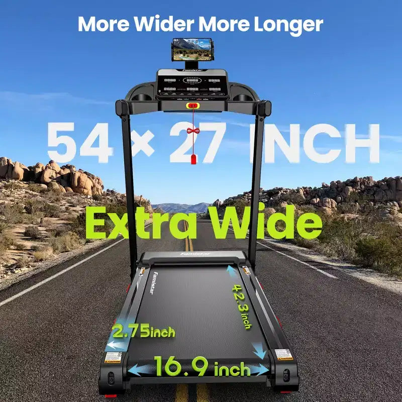Treadmill on Sale - 3.75HP Foldable Treadmill for Home, 10% Incline, App Control, Compact for Small Spaces, 330 lbs Capacity, Walking Jogging Running