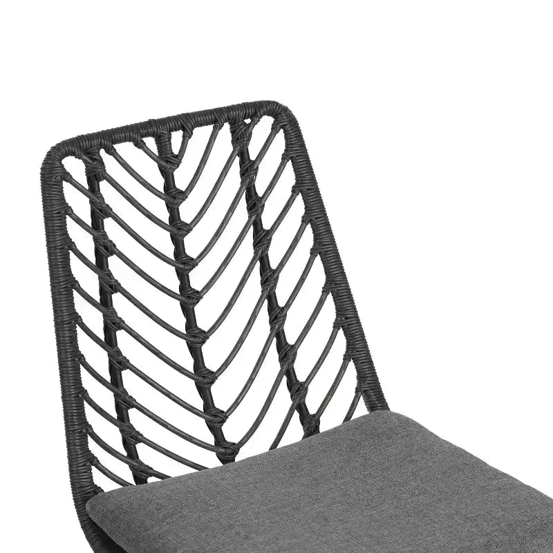 Ensemble de salle à manger d'extérieur moderne 7 pièces Christopher Knight Home Ingrid avec table en acacia et résine tressée
