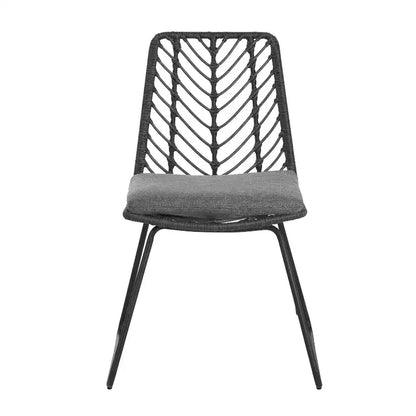 Ensemble de salle à manger d'extérieur moderne 7 pièces Christopher Knight Home Ingrid avec table en acacia et résine tressée
