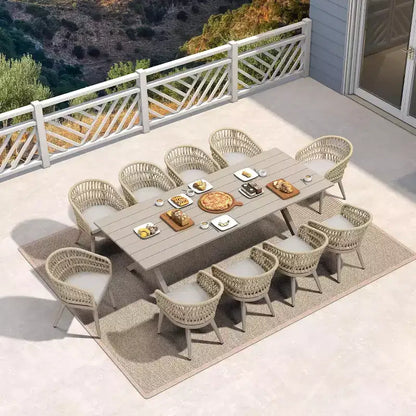 PURPLE LEAF Outdoor Dining Set All-Weather PE Rattan Outdoor Patio Furniture Set
